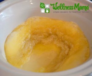 How Soap should look before Turning off slowcooker