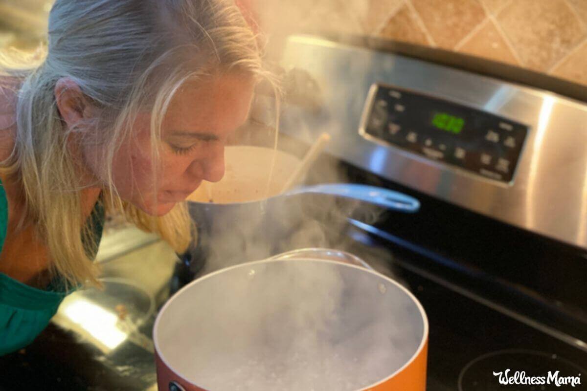 facial steam bath for colds