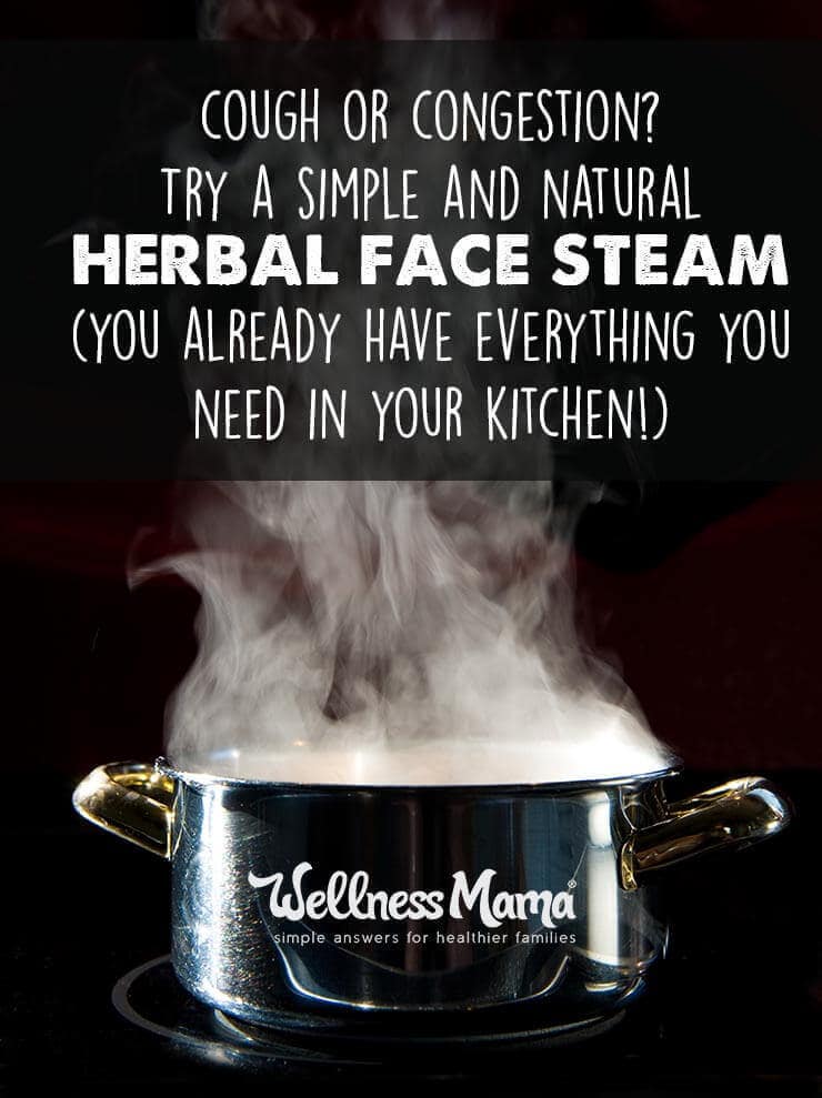 How to do an herbal face steam for cough and congestion with things in your kitchen