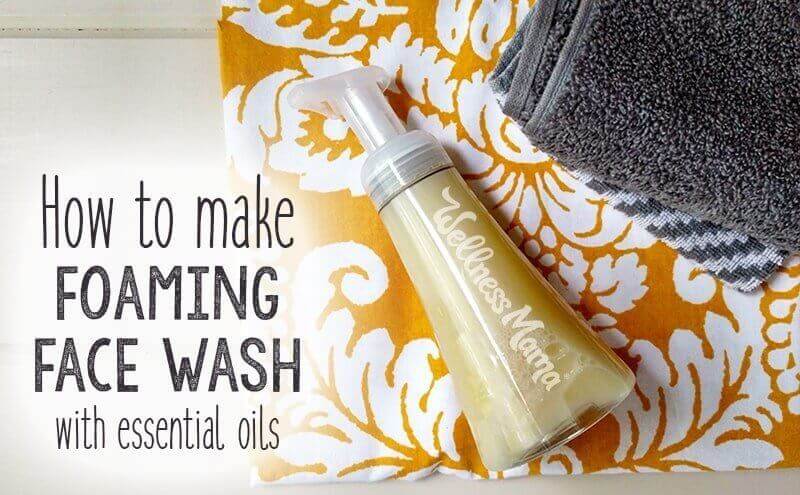 How to make a foaming hydrosol face wash with essential oils
