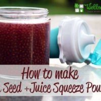 How to make chia seed and juice squeeze pouches