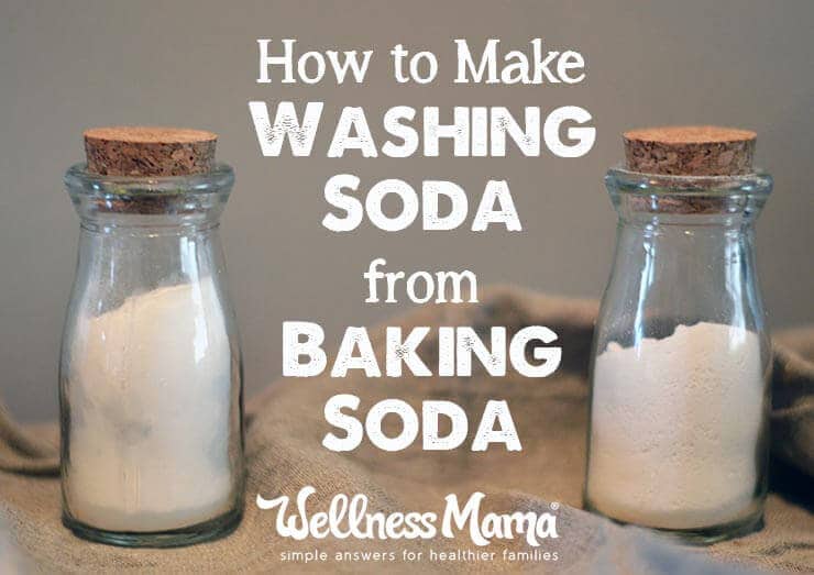 How to make washing soda from baking soda