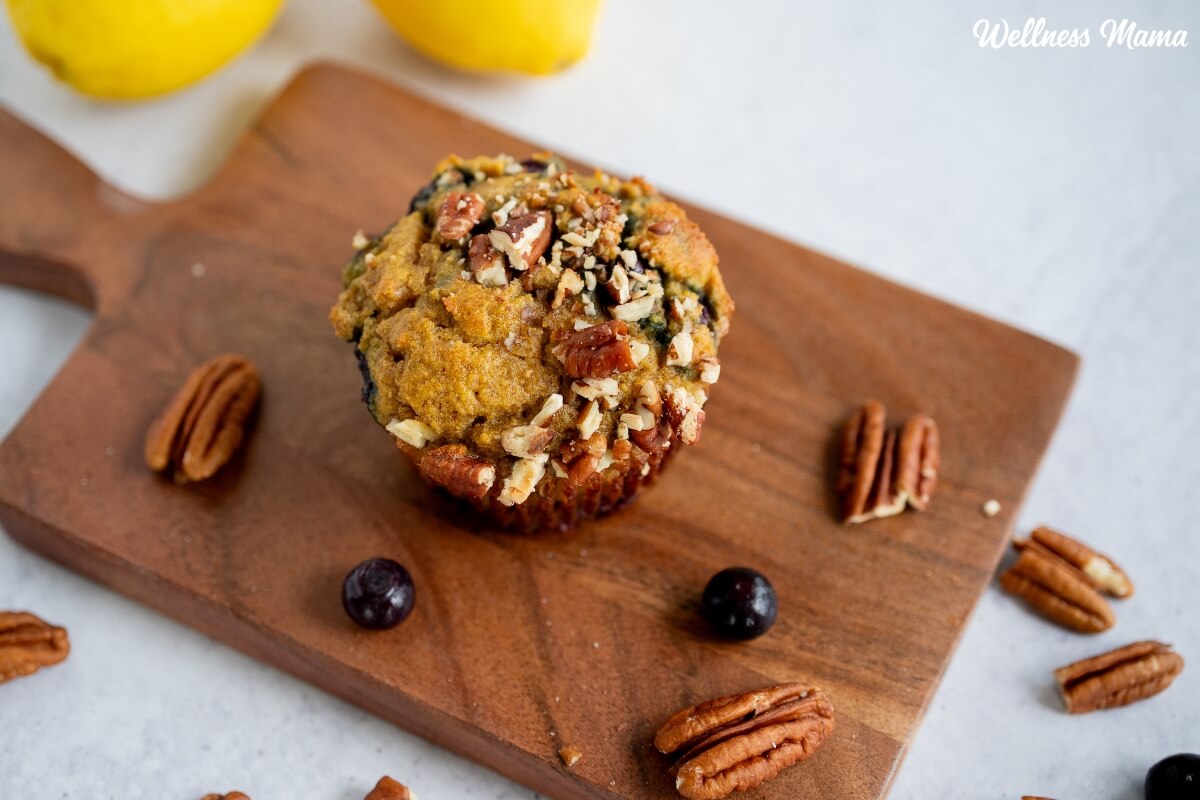 Lemon Blueberry Muffins (Grain Free)