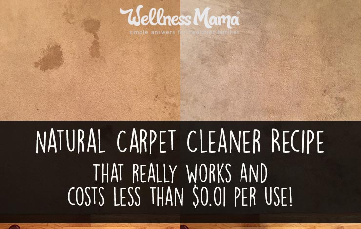 Natural Carpet Cleaner Recipe- that really works and costs one cent per use