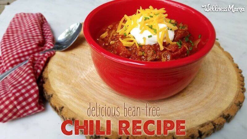 Bean free chili recipe