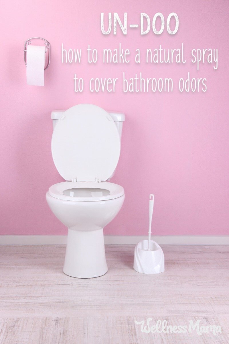 Conventional air fresheners are loaded with toxins. Find out how to make an easy natural bathroom spray that works just as well and smells even better!