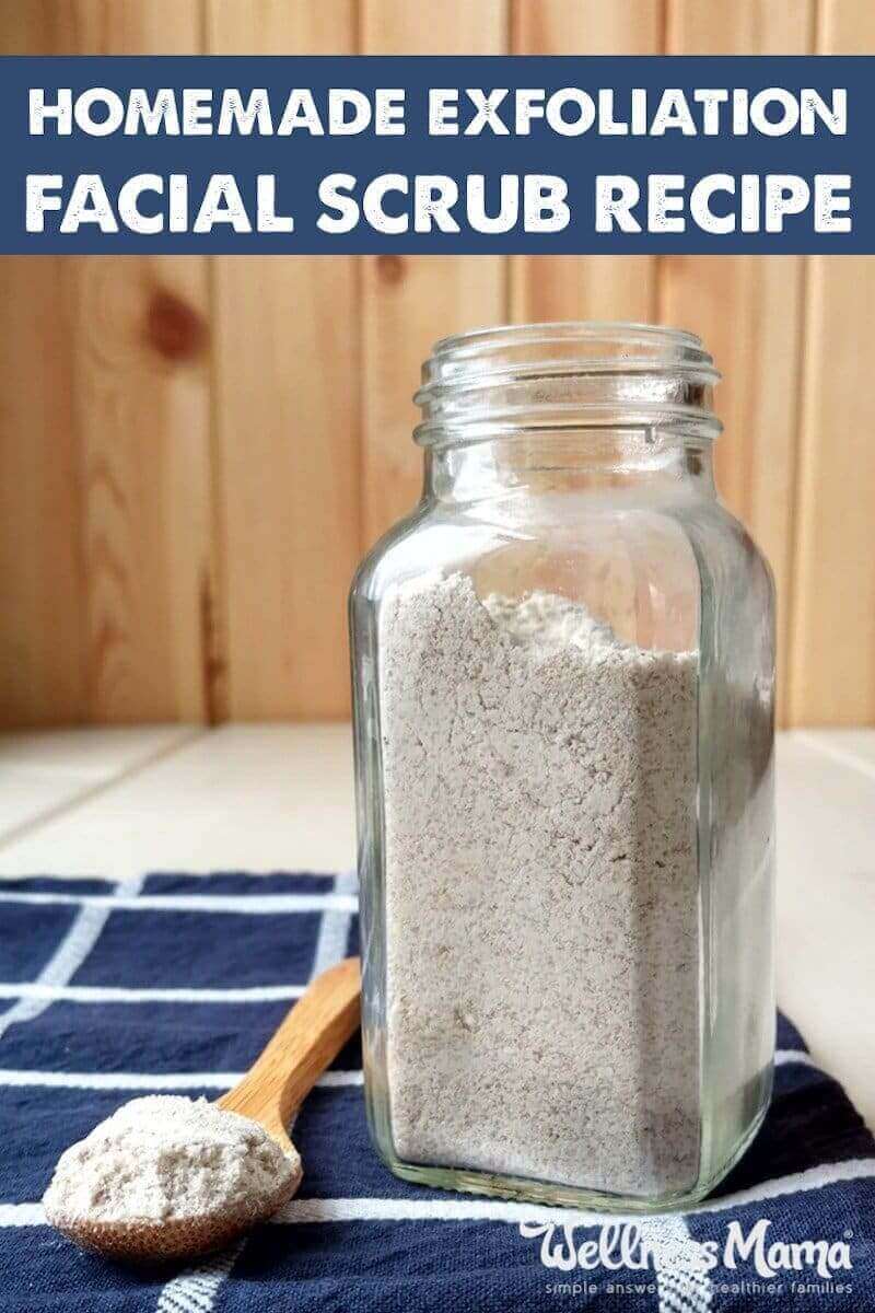 This is one of our favorite homemade exfoliation facial scrub recipes!